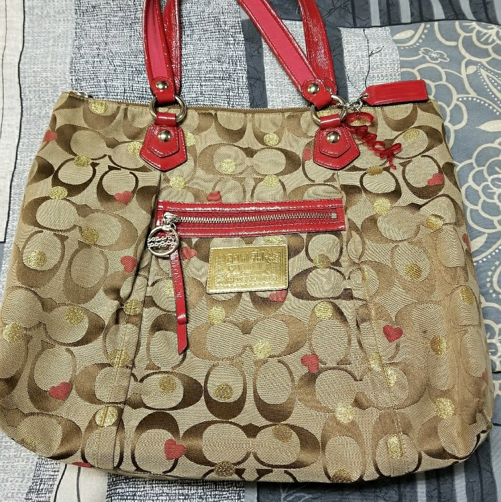 Coach POPPY collection tote bag
